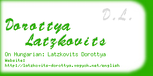 dorottya latzkovits business card